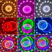 Steadline Upgrade Disco Ball Party Lights DJ Strobe Light with 6 Colors,Sound Activated Big-Size Magic Stage Party Light with Remote Control, Halloween Decorations Bar Home Club
