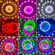 Steadline Upgrade Disco Ball Party Lights DJ Strobe Light with 6 Colors,Sound Activated Big-Size Magic Stage Party Light with Remote Control, Halloween Decorations Bar Home Club