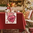 thumbnail image 1 of Steadline Valentine's Day Flax Table Runner - Romantic Heart Pattern Dining Table Decor - Soft Linen Tablecloth for Wedding Anniversary Dinner - Festive Home Decoration Gift, 1 of 6