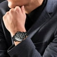 thumbnail image 1 of Steadline Vintage Skeleton Quartz Watch with Stainless Steel Band, Water Resistant Casual Timepiece for Men, Fashion Business Dress Wristwatch with Hollow Out Design, 1 of 3