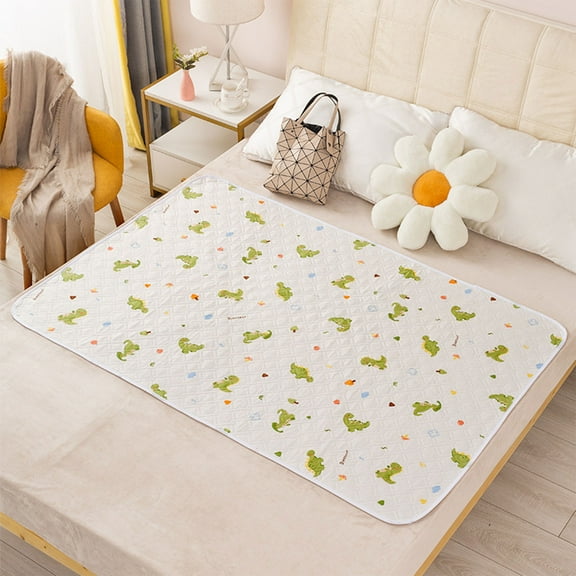Steadline Waterproof Senior Care Protection Mat - Breathable Cotton Blend Pad for Adult Incontinence Postpartum Recovery - Reusable Healthcare Bedding Accessory