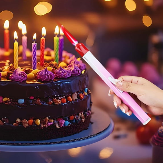 Steadline Windproof Torch Lighter - Refillable Butane Gas Lighter With Adjustable Flame - Outdoor BBQ And Kitchen Igniter - Long Matchstick Style Cooking Fire Starter