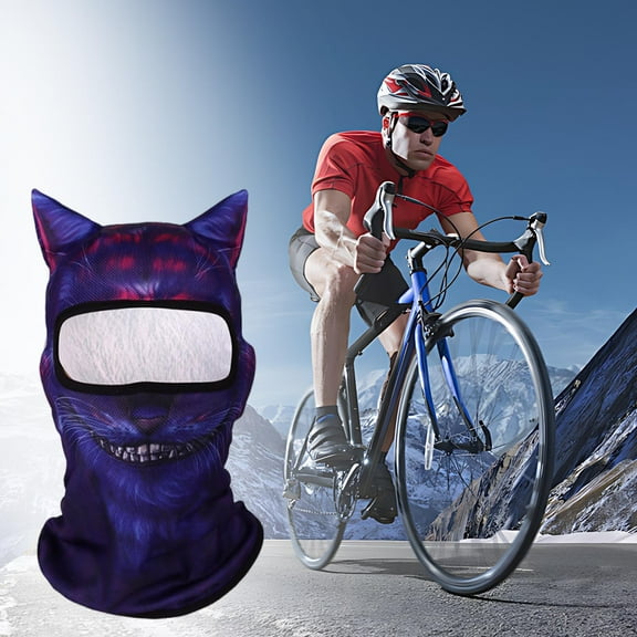 Steadline3D Animal Pattern Sun Protection Face Mask with Breathable Polyester Fabric for Outdoor Summer Activities Cycling Skiing and UV Ray Protection Balaclava Headwear