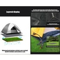 thumbnail image 1 of SteadlineWaterproof Oxford Picnic Mat with 4 Ground Pegs for Camping Beach and Outdoor Activities Sunshade Cloth Tent Floor Cover 210x140cm Gray, 1 of 6