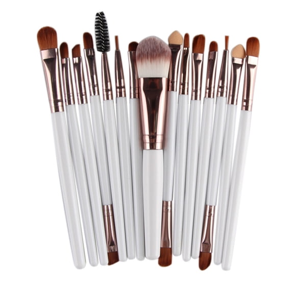 Steady 15pcs Makeup Brush Set tools Make-up Toiletry Kit Wool Make Up Brush Set