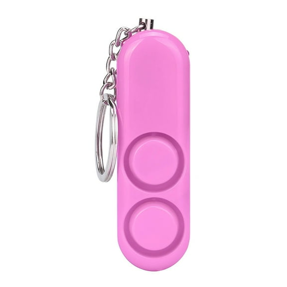 Steady Clothing 120DB Dual Horn Anti-Lost Device Alarm Loud Alarm Attack Panic Security Personal Security Keychain ( Pink )