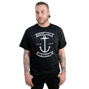 Steady Clothing Mens Like a Fish T-Shirt Black 2XL