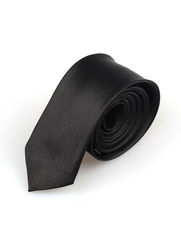 sleek black tie