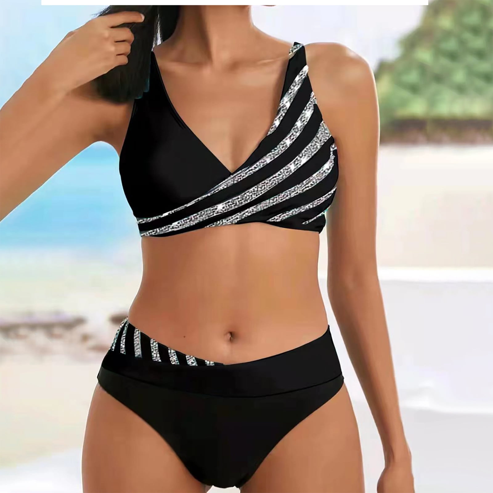 Steady Clothing Women's High Waisted Bikini Sets Sporty Two Piece