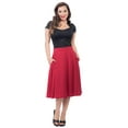 thumbnail image 1 of Steady Clothing Women's Pocket Thrills High Waist Skirt Red S, 1 of 3