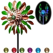 Steady Doggie | Solar Wind Spinner Orchid Multi-Color Seasonal Led Lighting