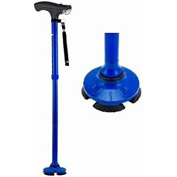 SteadyCane Self-Standing Cane 4 Feet and Light Hurry Before They are Gone - Best Walking Cane - As Seen On TV Cane - Foldable - Adjustable - Wrist Strap