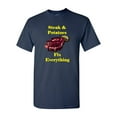 thumbnail image 1 of Steak And Potatoes Fix Everything Adult DT T-Shirts Tee, 1 of 2