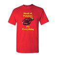 thumbnail image 1 of Steak And Potatoes Fix Everything Adult DT T-Shirts Tee, 1 of 2
