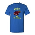 thumbnail image 1 of Steak And Potatoes Fix Everything Adult DT T-Shirts Tee, 1 of 2