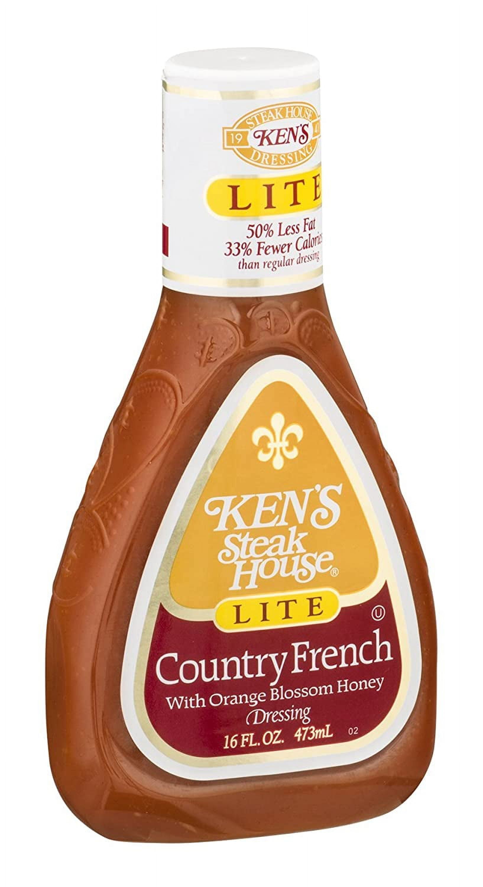 Steak House Lite Dressing Country French with Dressing 16 OZ (Pack of 6