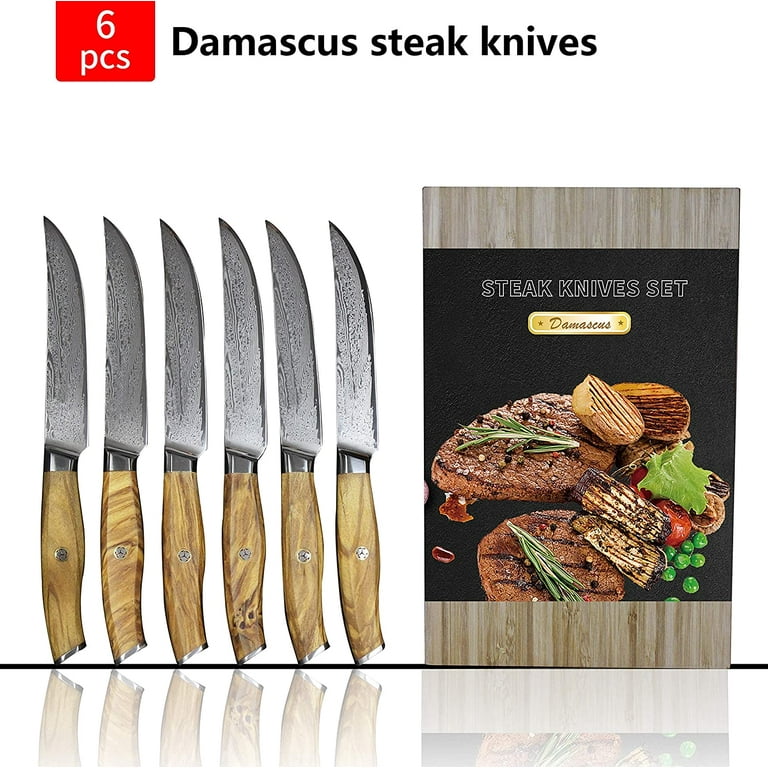 Granitestone Serrated Steak Knives - 6 Piece - Green