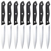Steak Knives Set of 8 Serrated Bread Knife 4.5-inch High Carbon Steel Kitchen Dinner Knife Dishwasher Safe
