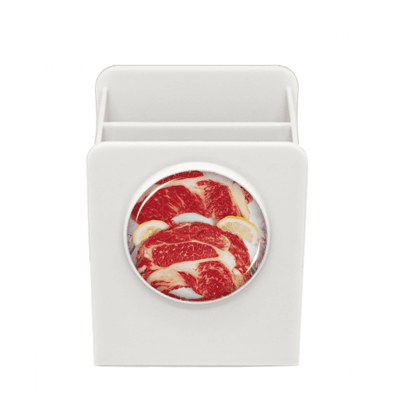 Steak Raw Meat Food Texture Desk Pencil Holder Cup Pen Organizer