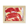 thumbnail image 1 of Steak Raw Meat Food Texture Desktop Photo Frame Picture Art Decoration Painting 6x8 inch, 1 of 4