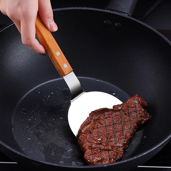 Steak Spatula | Meat Frying and Carving Fork | Heavy Duty Stainless Steel Kitchen Tool for Grilling, BBQ, and Roasting | Turkey and Serving Fork for Outdoor Cooking and Home Kitchen