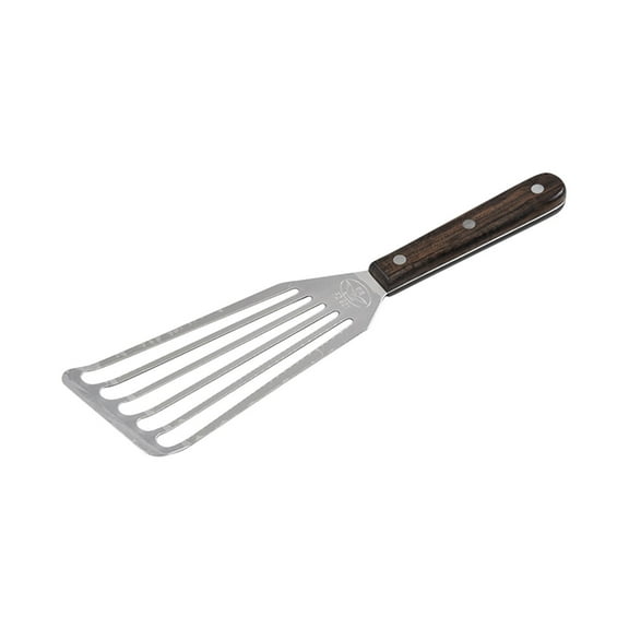 Steak Spatula Stainless Steel | Heavy-Duty Multifunctional Kitchen Flipper | Non-Slip Ergonomic Handle | Leak Design for Frying, Grilling, Sautéing Fish, Eel, Meat | Easy Clean | 1 Piece