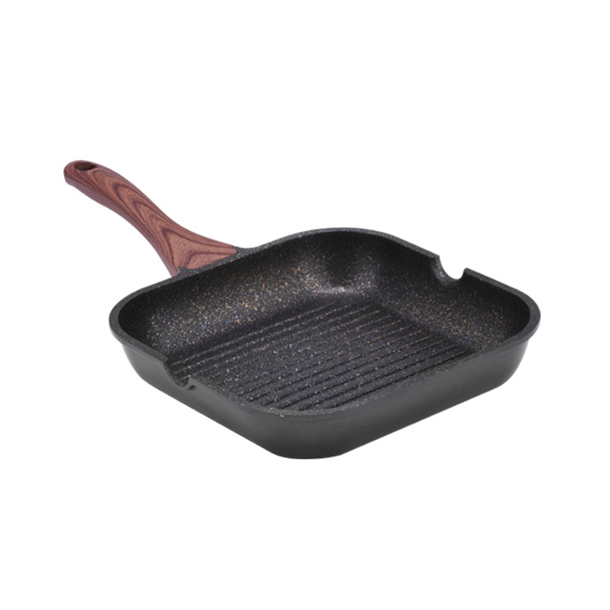 Steak Stripe Skillet,Grill Pan for Stove Tops NonStick Marble Coating