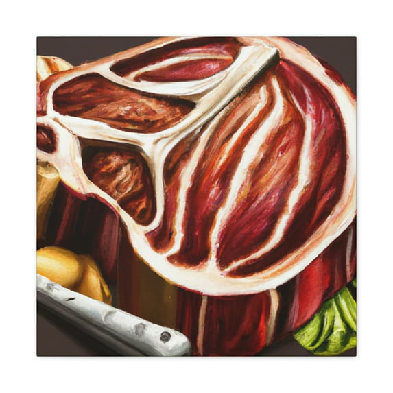 Steak in Hyperrealism - Canvas