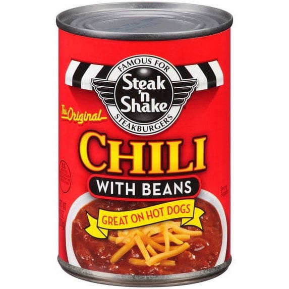 Steak 'n Shake Chili with Beans Canned Packaged Meal 10 oz