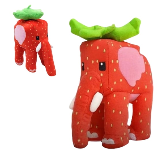 Steal a Brainrot Plush Toy, 9.8 Inch Strawberry Elephant from Steal a Brainrot Stuffed Animal Plushies for Game Fans, Collectible Gift for Kids Boys Girls Adults