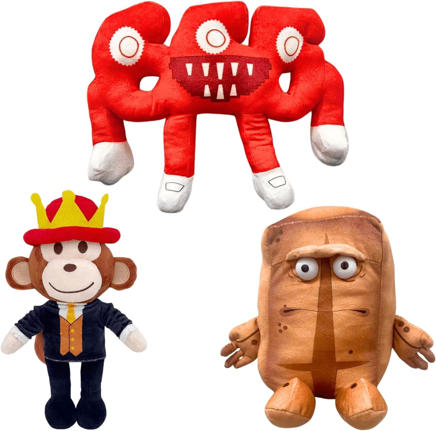 STEAL A BRAINROT PLUSH﻿　ブレインロット Steal a Brainrot Plush Toys, 3Pcs Brainrot 67 Sammy Strawberry