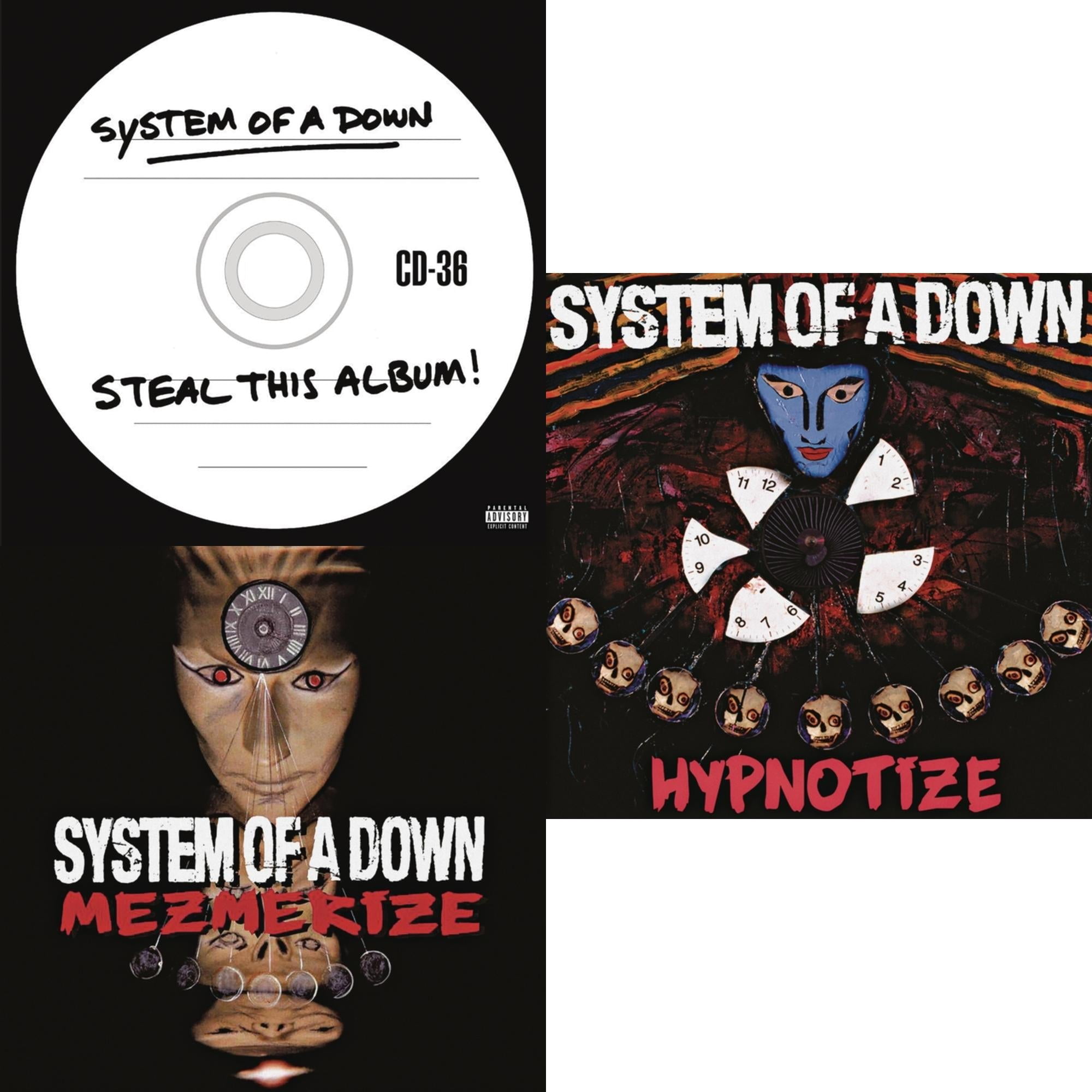 Steal This Album! (2LP/140G) & Mezmerize (140G) & Hypnotize (140G