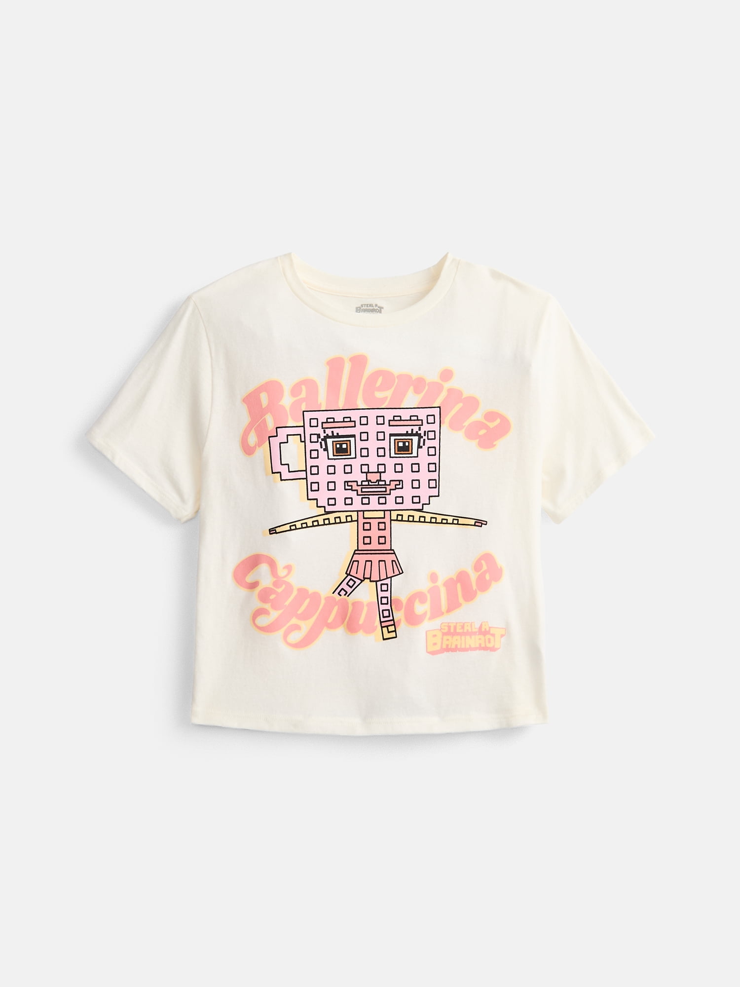 Roblox "Steal a Brainrot" Girls' Short Sleeve Graphic T-Shirt, Sizes 4-18