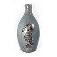thumbnail image 1 of StealStreet JCE-953 Ss-Ug-Jce-953, 9.5' Seahorse Embellished Decorative Ceramic Vase, Light Blue, 1 of 1