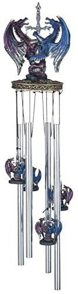 StealStreet SS-G-41014, Round Top Dragon Hanging Garden Porch Decoration Decor Wind Chime