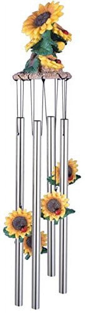 StealStreet SS-G-41805 Wind Chime Round Top Sunflowers Hanging Porch Garden Decoration Decor