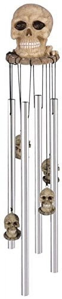 StealStreet SS-G-41877 Wind Chime Round Top Skull Hanging Garden Porch Decoration Windchime
