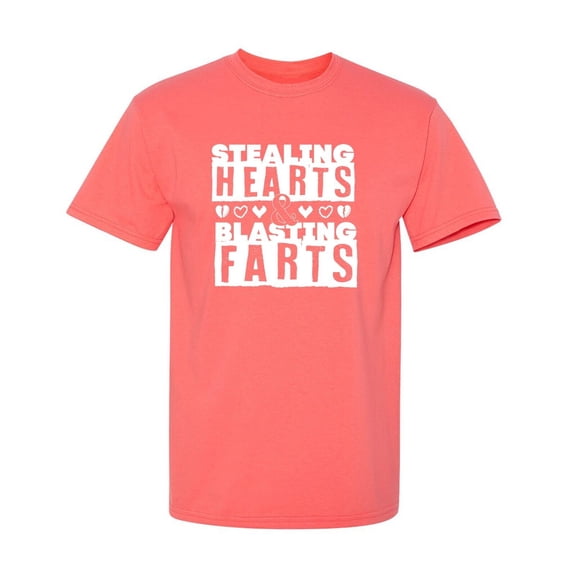 Stealing Hearts Sarcastic Humor Graphic Tees Gift For Mens Novelty Funny T Shirt