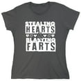 thumbnail image 1 of Stealing Hearts Sarcastic Humor Novelty Funny Women's Casual Tees, 1 of 3