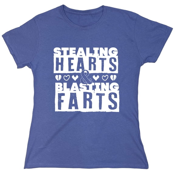 Stealing Hearts Sarcastic Humor Novelty Funny Women's Casual Tees