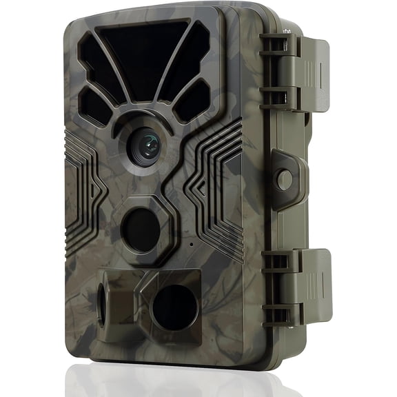Stealth 64MP 4K Trail Camera - Wildlife Hunting & Outdoor Security Cam with Night Vision, Motion Activation, Waterproof Design
