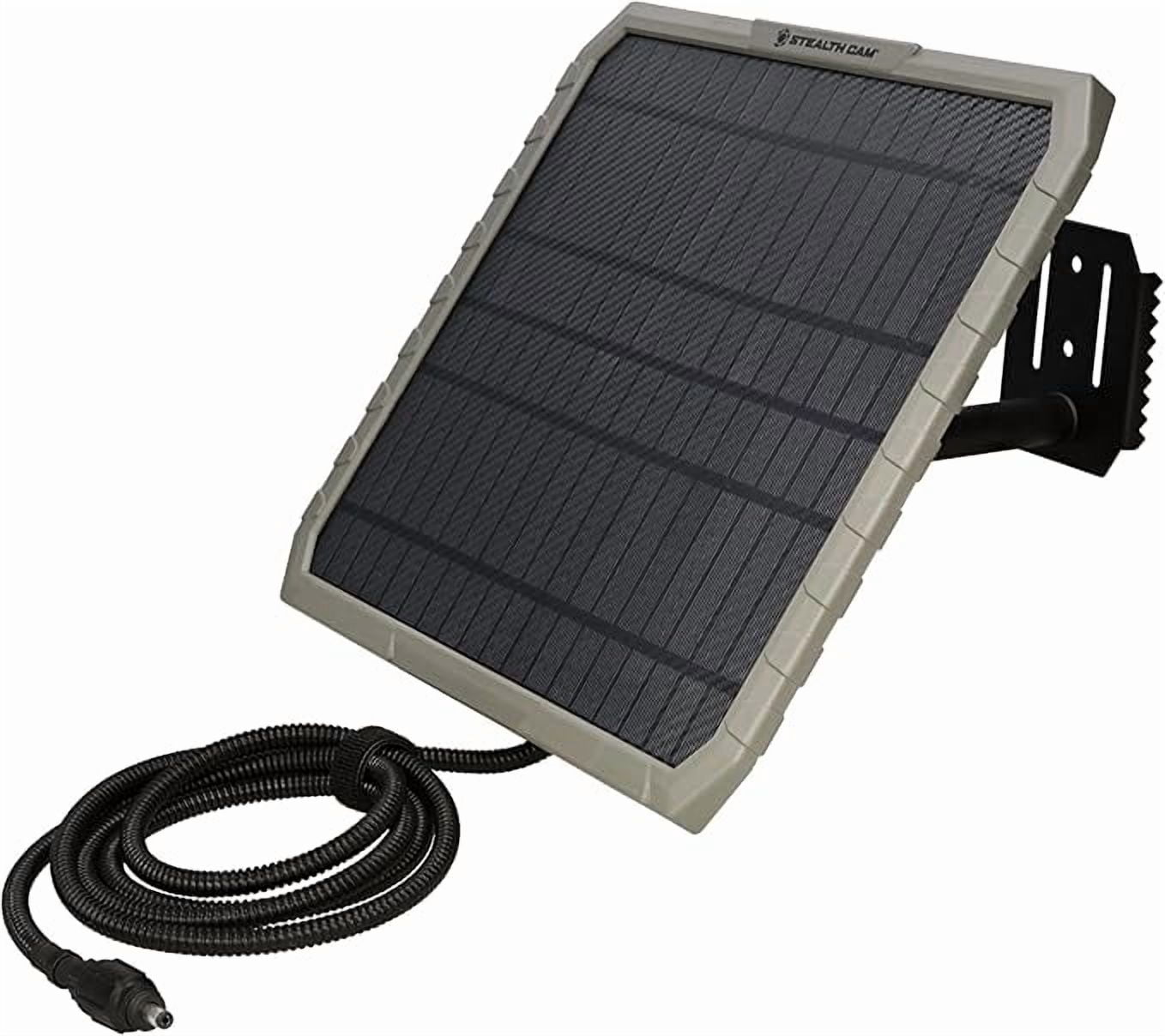 Stealth Cam 10IN Solar Panel 10,000MAH/ for use with Stealth Cam and Other Cellular Trail Cameras with 12V DC Jack