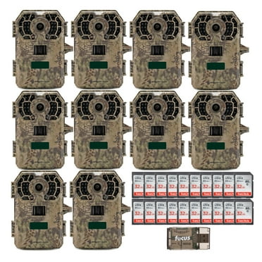 Stealth Cam 2022 G42NG 32MP No-Glow Trail Cameras, Kryptek, & Cards Kit (10-Pk)