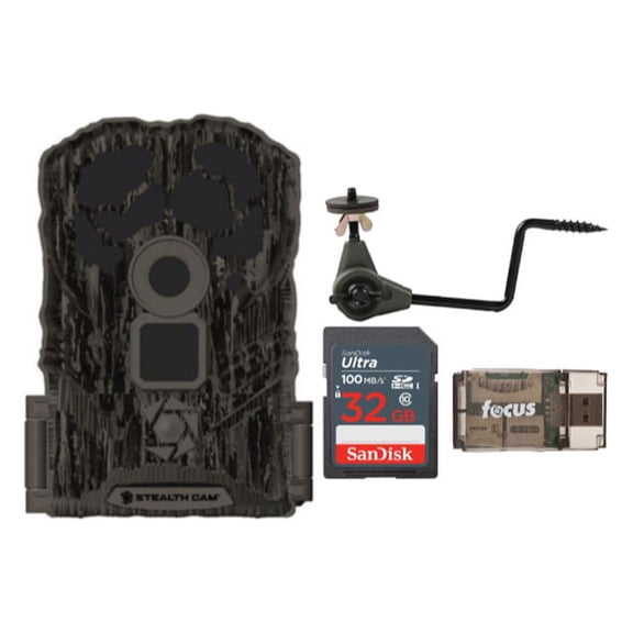 Stealth Cam Browtine 14MP Trail Camera with Video Bundle