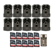 Stealth Cam Browtine 16MP Durable Trail Camera Bundle with 32GB Ultra SDHC UHS-I Memory Card, and High-Speed Card Reader 10-Pack, 21 Items
