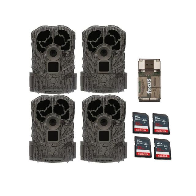 Stealth Cam Browtine 16MP Trail Camera with 32GB Memory Card and Card