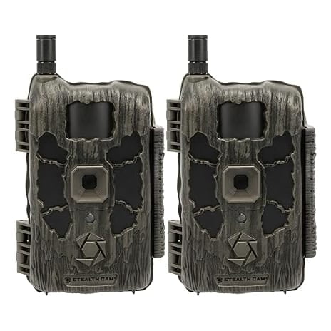 Stealth Cam Deceptor Max 2.0 Dual Core 40MP Cellular Trail Camera 2 Pack, 1440p QHD Video, No-Glo Night Vision (STC-DCPTRX2-2PK)