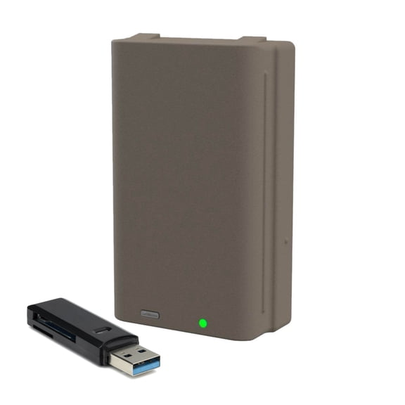 Stealth Cam FieldMax Max-Pak Lithium Rechargeable Battery Cartridge (2-Pack) with 2-in-1 Memory Card Reader Bundle