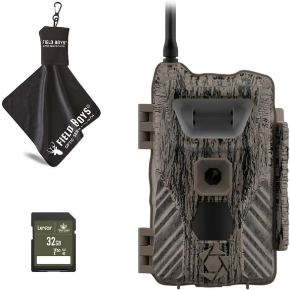 Stealth Cam Flashback 40MP Trail Camera with 0.4s Trigger Speed, True Color Night Photos, White Xenon Flash, App-Controlled, Verizon & AT&T, 32GB SD Card, and Microfiber Cleaning Cloth