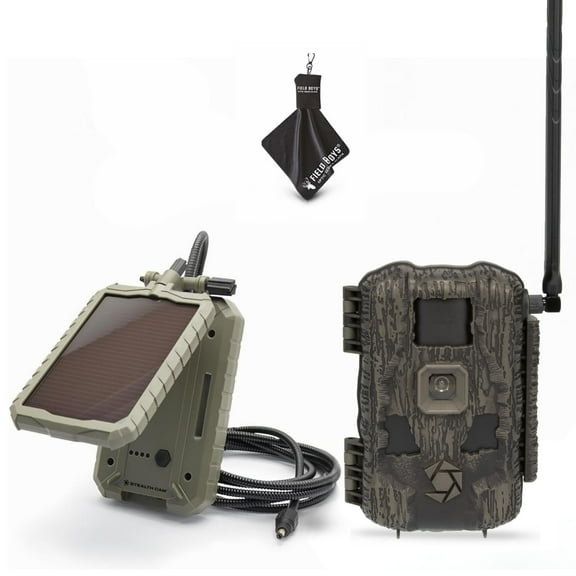 Stealth Cam Fusion Max 2.0 Cellular Trail Camera 36MP Photo, 1080P Video, AT&T/Verizon Compatible, Motion Activated w/Night Vision Hunting & Wildlife Surveillance Camera + Solar Panel 1PK